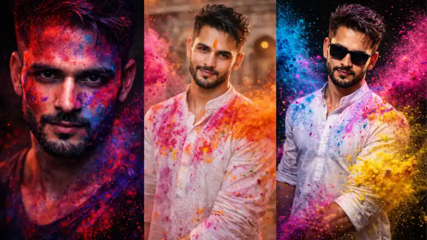 Happy Holi Boys: Best ChatGPT AI Photo Editing Prompts to Create Stunning Festive Images